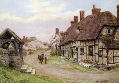 La porta della chiesa, Welford-on-Avon, Gloucester da Alfred Robert Quinton